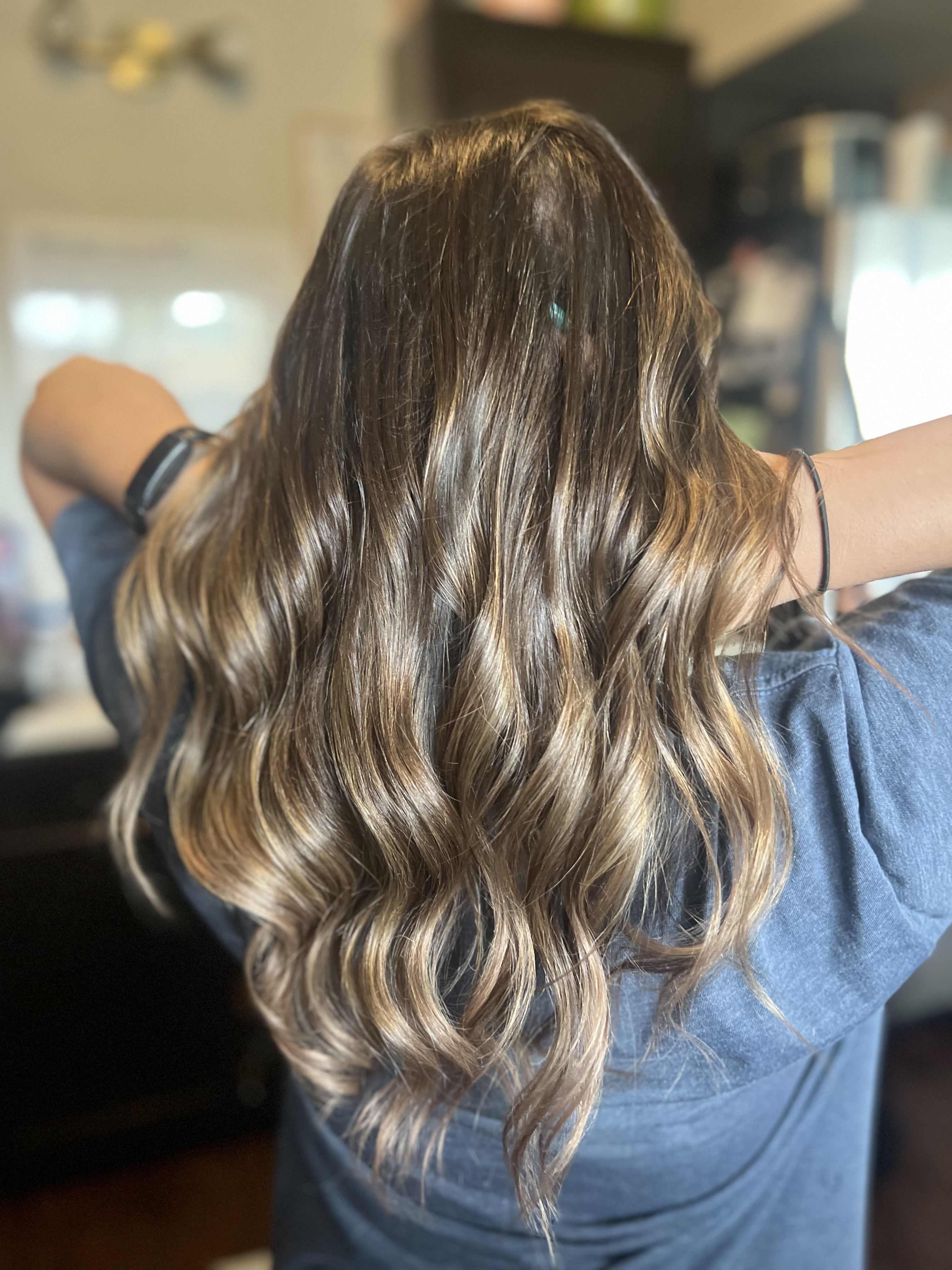 Rich custom hair colour transformation by Soul Hair at Home Calgary